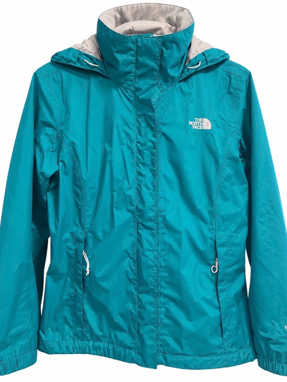The North Face Women's Teal Hooded Waterproof Jacket